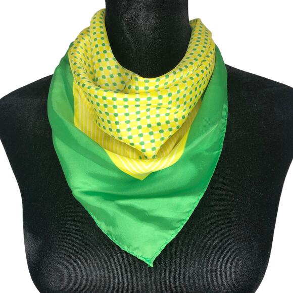 Green and Yellow Scarf - Picture 2 of 6